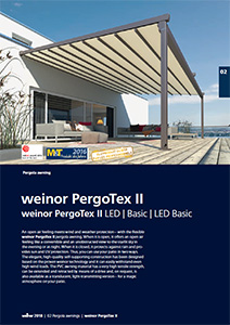 Pergotex II brochure