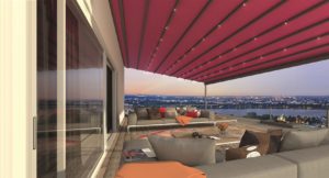 Pergotex II retractable patio roof